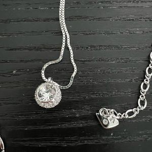 SWAROVSKI diamond ball necklace, shiny
